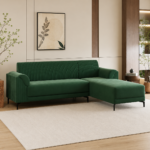 Verdant RHS Sectional Sofa in Emerald Water-Repellent Velvet