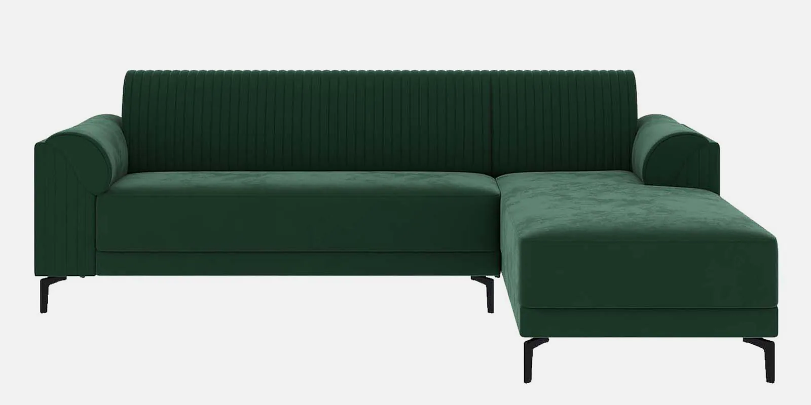 Verdant RHS Sectional Sofa in Emerald Water-Repellent Velvet - Image 5